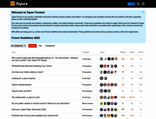 forums.tapastic.com screenshot
