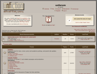 forums.unfiction.com screenshot