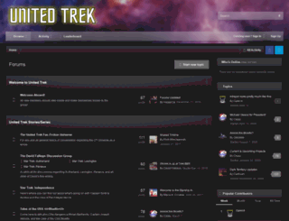forums.unitedtrek.org screenshot