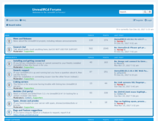 forums.unrealircd.com screenshot