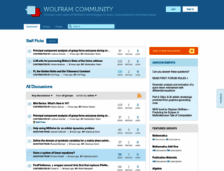 forums.wolfram.com screenshot