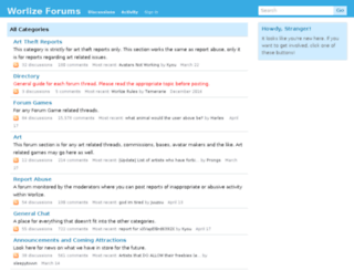 forums.worlize.com screenshot