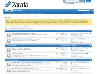 forums.zarafa.com screenshot