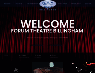 forumtheatrebillingham.co.uk screenshot