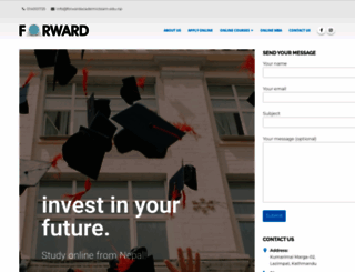 forwardacademicteam.edu.np screenshot