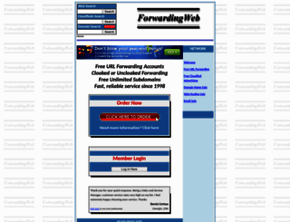 forwardingweb.com screenshot