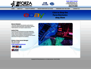 forzaelectronics.com screenshot