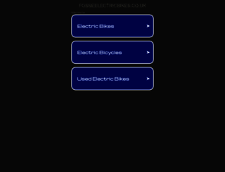 fosseelectricbikes.co.uk screenshot