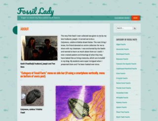 fossillady.wordpress.com screenshot