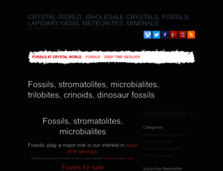 fossils.crystal-world.com screenshot