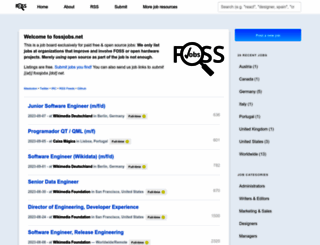 fossjobs.net screenshot