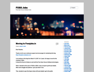 fossjobs.wordpress.com screenshot