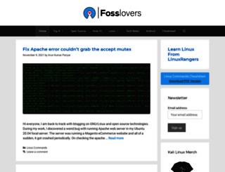 fosslovers.com screenshot