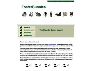 fosterbunnies.com screenshot