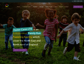 fostercares.co.uk screenshot
