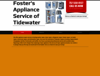 fostersapplianceserviceoftidewater.com screenshot