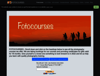 fotocourses.co.uk screenshot