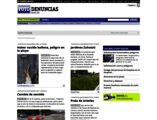 fotodenuncias.diariovasco.com screenshot