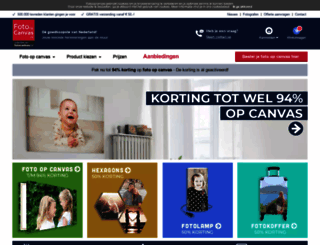 fotoopcanvas.nl screenshot