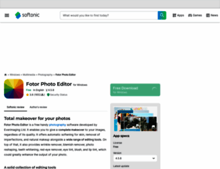 fotor-photo-editor.en.softonic.com screenshot
