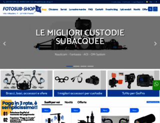 fotosub-shop.it screenshot