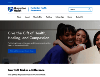 foundation.hunterdonhealthcare.org screenshot
