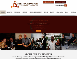 foundationassistingseniors.org screenshot