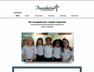 foundationforcatholiceducation.org screenshot