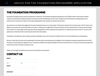 foundationprogrammeguru.co.uk screenshot