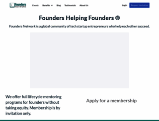 foundersnetwork.com screenshot