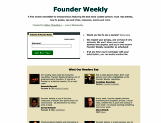 founderweekly.com screenshot