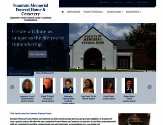 fountainmemorialfuneralhome.com screenshot