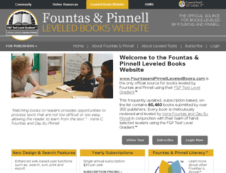 fountasandpinnellleveledbooks.com screenshot