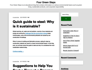 fourgreensteps.com screenshot