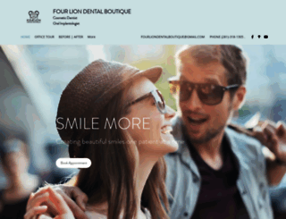 fourliondentalboutique.com screenshot
