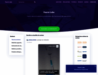 fourni-labo.fr screenshot