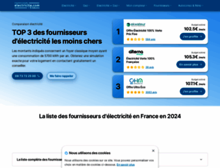 fournisseurs-electricite.com screenshot