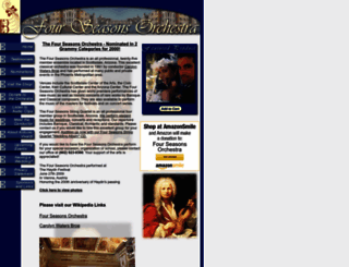 fourseasonsorchestra.org screenshot