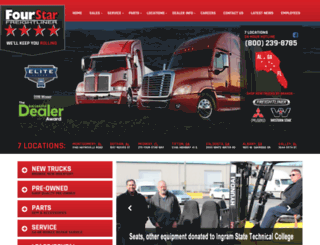 fourstarfreightliner.com screenshot