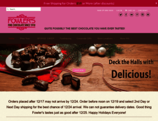 fowlerschocolate.com screenshot