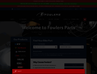 fowlersparts.co.uk screenshot