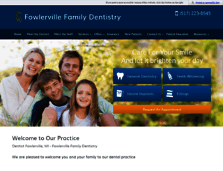 fowlervillefamilydentistry.com screenshot