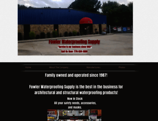 fowlerwaterproofingsupply.com screenshot