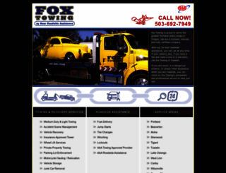 fox24hrtowing.com screenshot