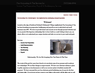 foxaccountingandtax.com screenshot