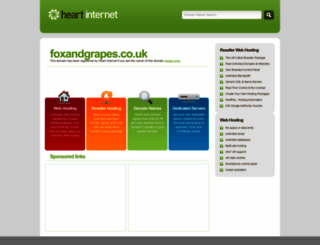 foxandgrapes.co.uk screenshot