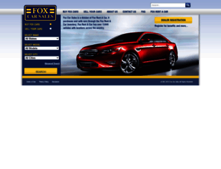 foxautosales.com screenshot