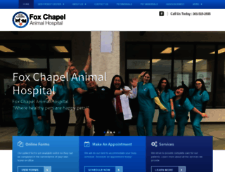 foxchapelanimalhospital.com screenshot