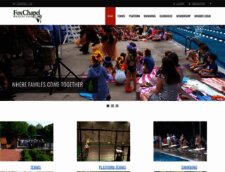 foxchapelracquetclub.com screenshot