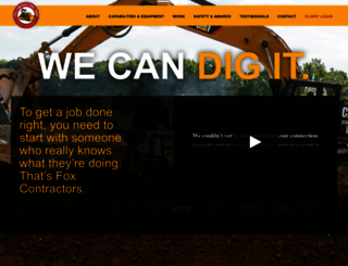 foxcontractors.com screenshot